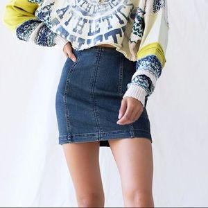 Free People Denim Skirt